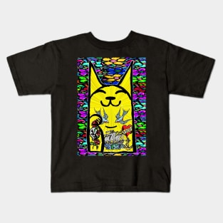 Graffiti tattoo Cat by LowEndGraphics Kids T-Shirt